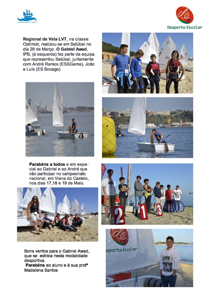 Noticia regional vela